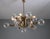 1970s Space Age Brass Chandelier, Czechoslovakia, 1970s For Sale - Image 5 of 14