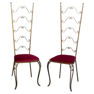 Set of Chiavarine Chairs attributed to Pierluigi Colli, 1960 For Sale