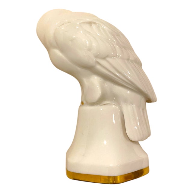 Hutschenreuther China Antique Hutschenreuther Porcelain Owl Figurine Art Deco Germany Fritz Klee C. 1930 Animal Decor For Sale - Image 4 of 11