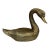 Vintage Large Brass Swan by Fritz Brass For Sale