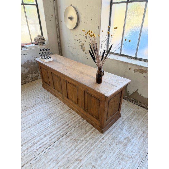1950s Vintage Pine Wood Trade Counter, 1950s For Sale - Image 5 of 18