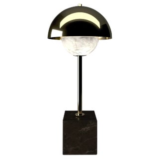 Apollo Table Lamp in Gilt Metal by Alabastro Italiano For Sale
