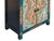 Tibetan Oriental Teal Blue Aqua Dragon Head Graphic End Table Nightstand For Sale - Image 9 of 12