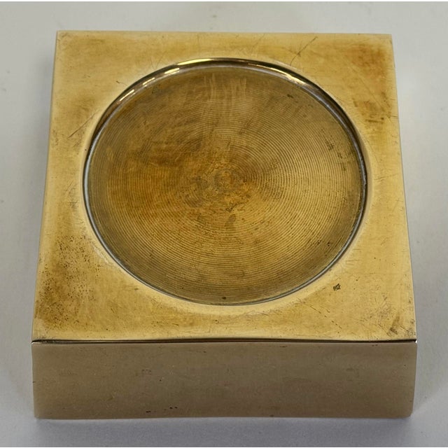 Metal Vintage Sculptural Brass Beck and Jung Ultima 15 Style Ashtray For Sale - Image 7 of 7