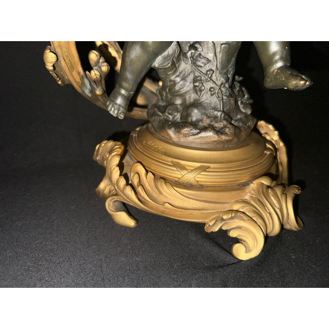 Circa 1880 Rozet Louis XV Gilt Bronze Candelabras, Pair For Sale - Image 13 of 18