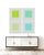 Minimalist contemporary art with square colour inside a grey background. This 4 piece artwork set has beautiful tones of...