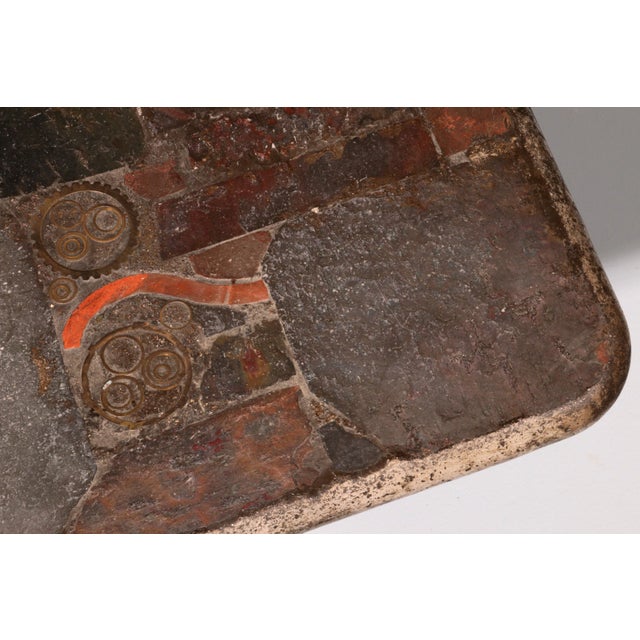 Brown Vintage Dutch Table by Marcus Kingma, 1986 For Sale - Image 8 of 10