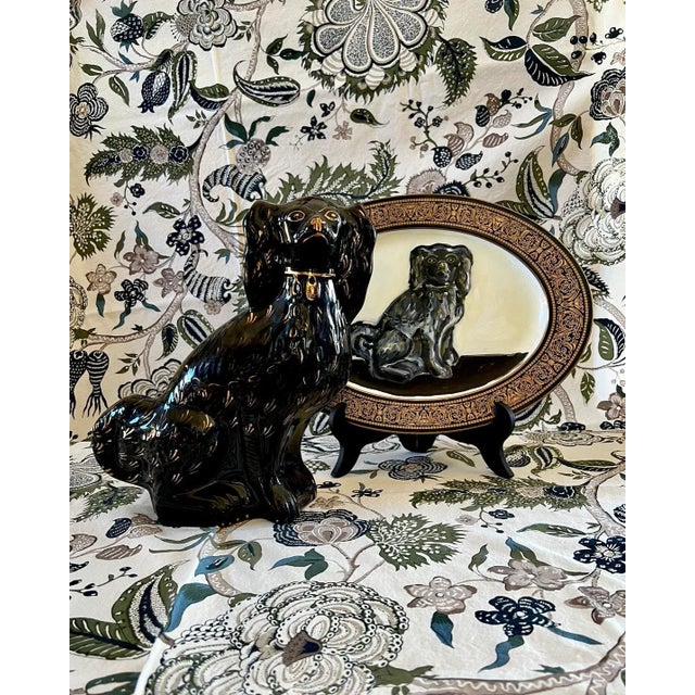 Susannah Carson Othello the Jackfield Staffordshire Spaniel Portrait by Susannah Carson For Sale - Image 4 of 4