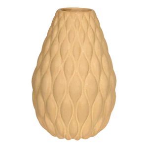 Yellow Stoneware Vase by Anders Børgesen