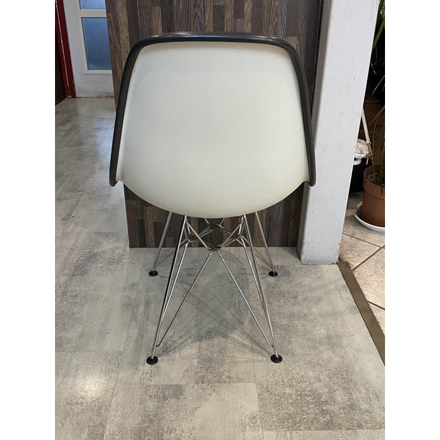 Off-White Vinyl Chair by Charles and Ray Eames for Herman Miller, 1950s For Sale - Image 11 of 15