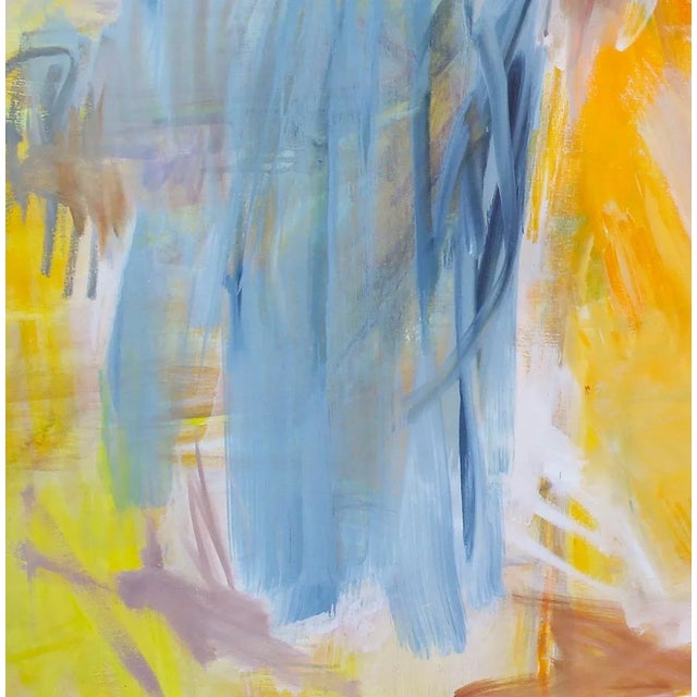 Trixie Pitts "Eclipse" by Trixie Pitts Large Abstract Expressionist Oil Painting on Linen For Sale - Image 4 of 12