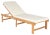 Outdoor Chaise Lounge Chair in Natural & Beige For Sale In Philadelphia - Image 6 of 6