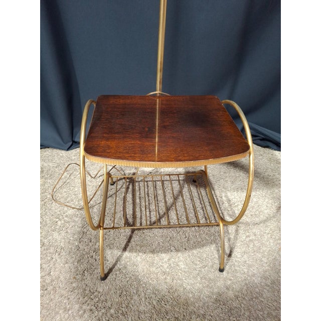 1950s Floor Lamp with Reading Light, 1950s For Sale - Image 5 of 10
