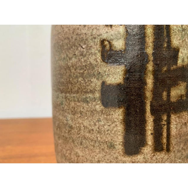 Ceramic Mid-Century German Studio Pottery Vase by Karl Jüttner, Saalfeld, 1960s For Sale - Image 7 of 18