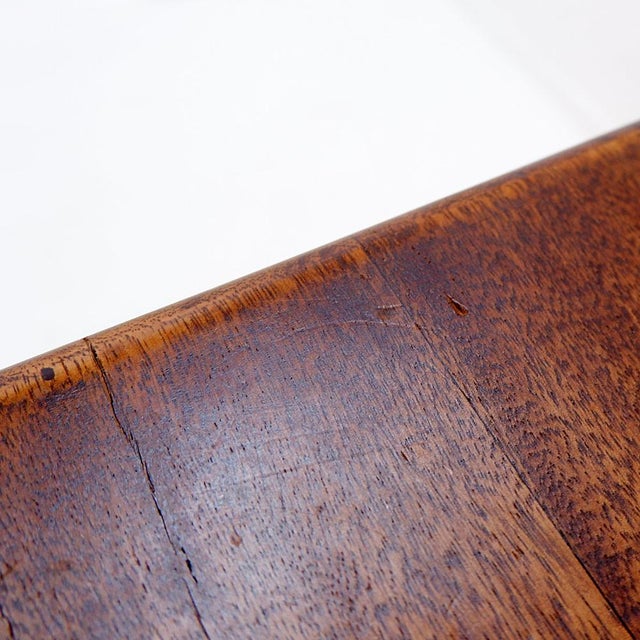 Vintage Stool in Wood and Metal in the style of Pierre Chareaus For Sale - Image 13 of 15