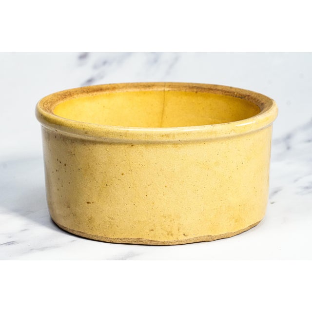 Ceramic Neat Hand Painted Antique Dog Feeding Bowl Roseville Pottery Pet For Sale - Image 7 of 10