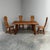 Brutalist Oak Dining Table and Chairs by De Puydt, Belgium, 1960s, Set of 5 For Sale - Image 11 of 14
