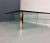 Pace Collection 1980s Pace Brass and Glass Coffee Rectangular Table With Unusual Z Formation For Sale - Image 4 of 8