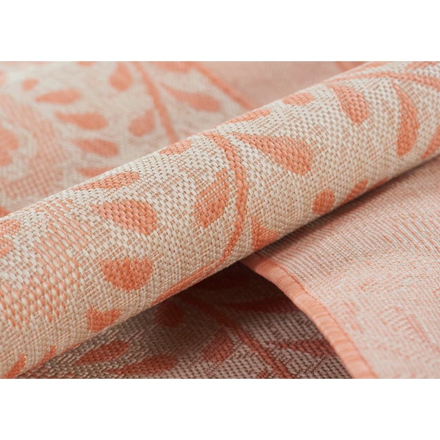 2020s Momeni Contemporary Indoor/Outdoor Riviera Vine Rug in Coral, 6'6" x 9' For Sale - Image 5 of 9