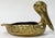Figurative Vintage Cast Brass Pelican Trinket Dish or Planter For Sale - Image 3 of 8