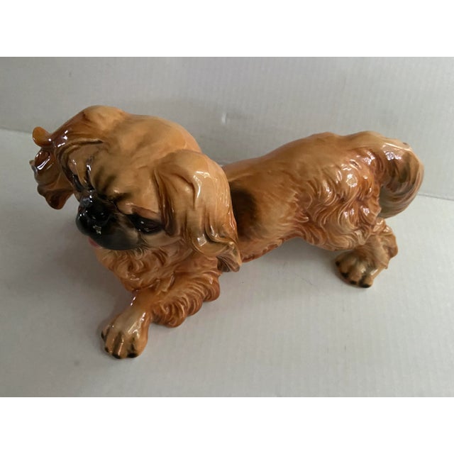 Mid 20th Century Mid 20th Century Large Goebel Pekingese Dog Figurine, West Germany For Sale - Image 5 of 11