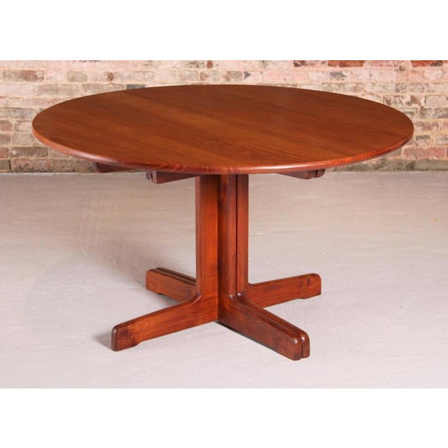 Mid-Century Danish Teak Extending Dining Table, 1960s For Sale - Image 3 of 13