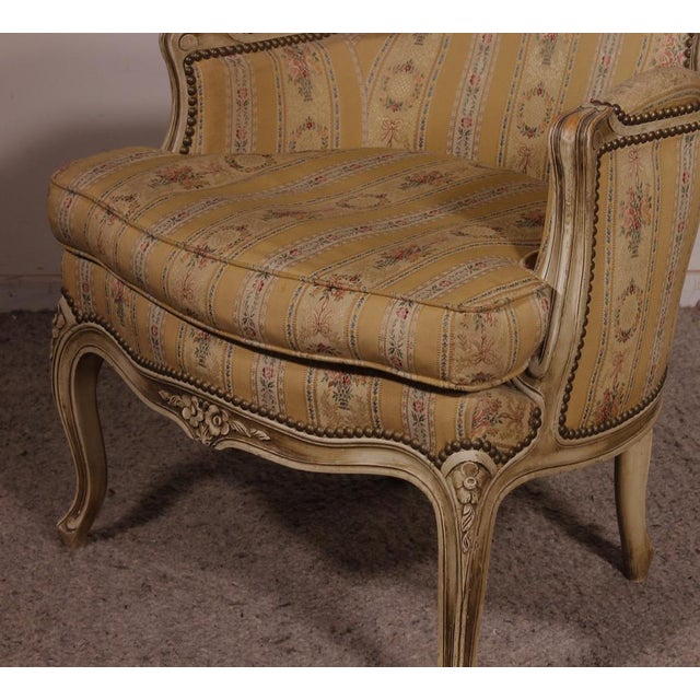 Louis XV Bergere Chair, 1900s For Sale - Image 4 of 14
