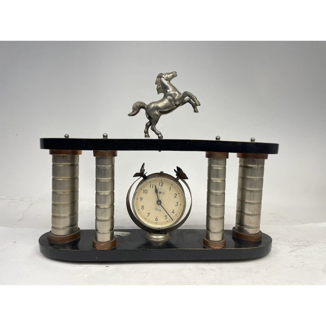 Art Nouveau Horse Clock, 1920s For Sale - Image 11 of 11