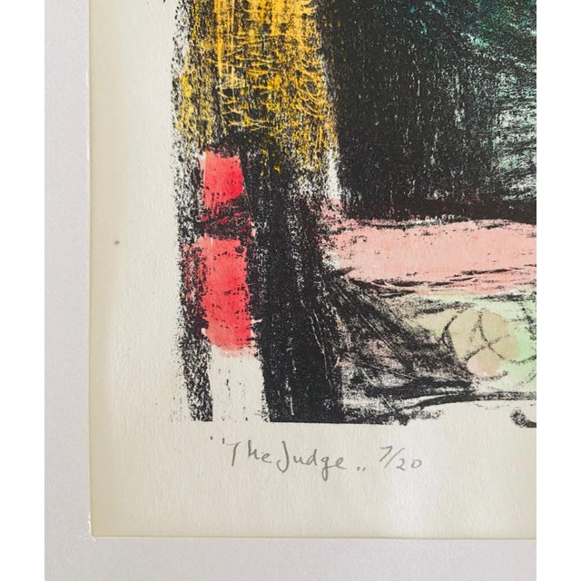 Benjamin Kopman, Expressionist Hand Signed Lithograph - Benjamin Kopman, 1945 For Sale In Miami - Image 6 of 9