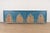 A gorgeous Modern monumental sideboard, buffet server, or bar cabinet By Van Thiel & Co. Circa Early 21st Century Blue...