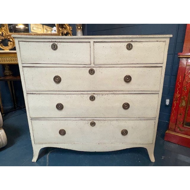 Gustavian (Swedish) Antique Painted Swedish Chest For Sale - Image 3 of 6
