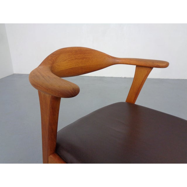 Teak Chair by Erik Kirkegaard for Høng Stolefabrik, Denmark, 1960s For Sale - Image 14 of 18