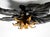 Large Black and Gilt Metal Floral 5-Arm Ceiling Lamp by Hans Kögl, 1980s For Sale - Image 10 of 18