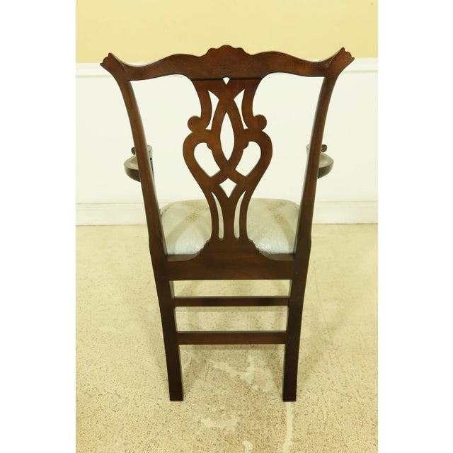 1970s Mark Emirzian Chippendale Mahogany Armchairs - a Pair For Sale - Image 5 of 12