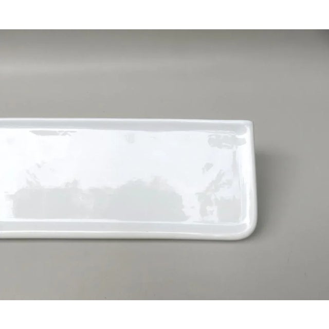 Bathroom Tray Wall Console in Porcelain White, 1950s For Sale - Image 15 of 18