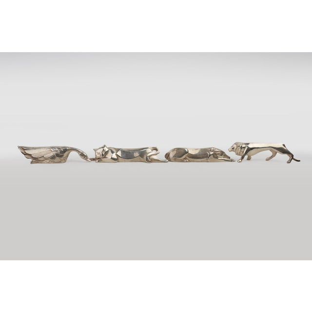 Menagerie by Edouard Marcel Sandoz for Christofle Gallia, France, 1920s, Set of 12 For Sale - Image 6 of 16