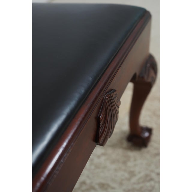 Set of 8 Baker Colonial Williamsburg Clawfoot Mahogany Dining Room Chairs For Sale - Image 14 of 18