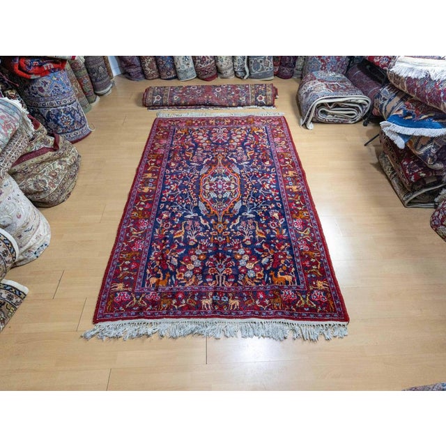 223x145cm hand-knotted Middle Eastern rug Farmahin Dastjan Sarough Farahan UNIQUE | Knot density: approx. 250.000...