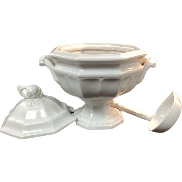 Red Cliff Soup Tureen With Ladle and Lid Chairish