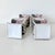 Mid-Century Modern Vintage MCM Japanese Imari Porcelain Square Waisted Vases-Set of 2 For Sale - Image 3 of 8