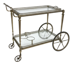 Vintage Trolley in Bronze, 1940s