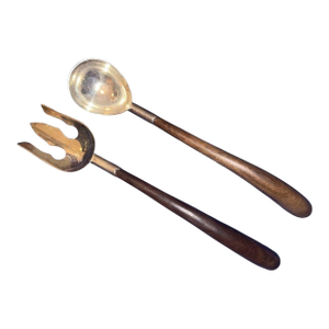 Vintage Mexican Sterling Silver Salad Utensils