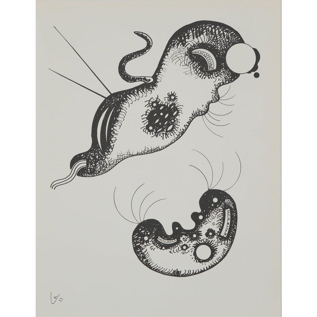 Vassily Kandinsky, Composition aux deux visages, Lithograph For Sale
