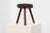 Rustic Oak Wooden Tripod Stool, France, 1890s For Sale - Image 6 of 13