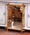 Decorate a powder room, hallway, bedroom, or living room with this elegant antique faux bamboo wall mirror. Crafted in...