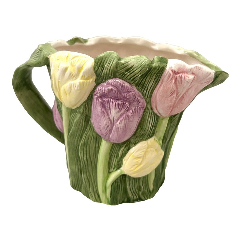Fitz & Floyd "spring Parade" Tulip Pitcher