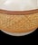 Wood Vintage Rattan Wrapped Off White Round Boho Ceramic Table Lamps- A Pair For Sale - Image 7 of 7