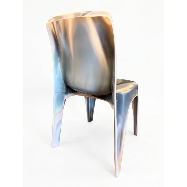 One-of-a-Kind Sebel Chair - Translucent, Marbled Resin, Sculptural Australian Design For Sale - Image 4 of 6