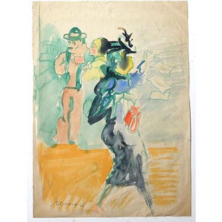 Mino Maccari, Advertising, 1950s, Watercolor For Sale
