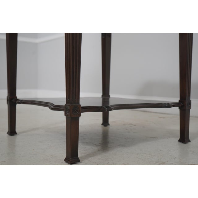 Wood Theodore Alexander 5006-025 Walnut Lamp Table For Sale - Image 7 of 18